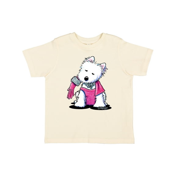 Inktastic Material Girl Westie Dog Girls Toddler T-Shirt