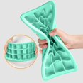 thumbnail image 4 of 2PCS Ice Grid 24 Cubes Silicone Ice Tray Silicone Ice Cubes Tray For Freezer Jelly Cubes Tray（2pc） Green, 4 of 6