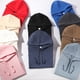 thumbnail image 3 of Sudadera con capucha con estampado de hojaldre personalizada, cuello simulado, gran tamaño, poliéster liso personalizado, sudadera en blanco de peso pesado, sudaderas con capucha unisex, 3 of 4