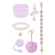 thumbnail image 2 of Juego de accesorios para tazas, bonitos llaveros con dijes para billetera, coche, bolso. Púrpura, 2 of 9