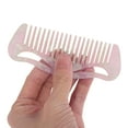 thumbnail image 3 of Unique Bargains 1 Pc Cute Cartoon Hair Comb Pink White Acetate Sheet, 3 of 5