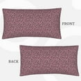 thumbnail image 7 of King Pillow Cases Standard Size - Trendy pink Leopard cute Soft Envelope Closure Microfiber Block Print Pillow Cover, Wrinkle Stain Resistant Travel Pillow Covers Standard Size 20x36in, 7 of 7