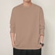 thumbnail image 3 of Sudadera de cuello redondo con forro polar para hombre: manga larga, corte ajustado, poliéster y spandex, tallas L-XXXXXL, 3 of 4