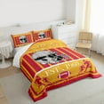 thumbnail image 4 of Homewish Boys Ball Game Bedding Comforter Set,Kansas American Ball Game Twin Comforter Sets,Orange Red Bedding Set For Kids,Luxury Bedroom Decor Reversible,2 Pieces, 4 of 9
