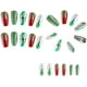 thumbnail image 4 of Uñas postizas navideñas con diseño, lindas uñas postizas con diseño de hombre de jengibre, árbol de Navidad, almendra, copo de nieve rojo, uñas acrílicas brillantes, regalos de Navidad para mujeres y, 4 of 5