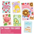 thumbnail image 3 of Tarjetas de agradecimiento Hadley Designs 54 coloridas y divertidas con sobres, 3 of 9