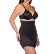 Cupid Women's Elevated Edge Firm Control Shapewear, High-Waist Slanted Hem Shaping Short, Sizes S-2XL