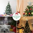 thumbnail image 4 of Indoor Glitter Lighted Silver Shinning Plastic Star Projector Christmas Tree Topper, with Rotating Snowflake Projector 10", 4 of 9