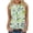 Green-3, variant on Womens Trendy Standard Straps Vest Colorblock Tank Summer Tops Trendy Printed Loose Fit Going Out Spring Beach Vacation Oufits Modern Clothes Wine-4 XL