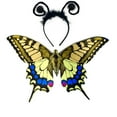 thumbnail image 2 of Diadema con Mariposas para Fiestas de Halloween, Juguetes para Adultos y Niños, Disfraces para Actuaciones | Material de Tela | Multicolor | 93 X 53 X 2 Cm | 200 G, 2 of 6