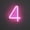 4, variant on LED Neon Letter Lights, LED Neon Night Light Wall Decorative Night Light for Kids Bedroom Battery Powered Pink