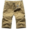 thumbnail image 2 of RYRJJ Mens Classic Work Cargo Shorts Cotton Twill Outdoor Lightweight Hiking Travel Shorts with 4 Pockets Big & Tall Size(Khaki,6XL), 2 of 9