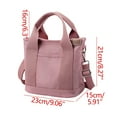 thumbnail image 3 of Small Tote Bag with Zipper Tote Bag for Women Canvas Crossbody Bag Shoulder Bag Satchel Messenger Bag,Tote Bags for School,9 inches（Pink）, 3 of 7