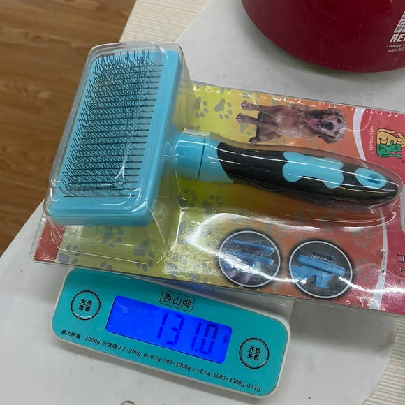 Fiudx Peine para Perros con Aguja de Acero Inoxidable, Reduce La Caída Del Pelo Hasta En Un 95 %, Mantiene Un Pelaje Suave y Liso, Herramienta de Aseo para Mascotas, Seguro y Suave, Apto para Perros