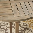 thumbnail image 6 of Noble House Waverley 3 Piece Outdoor Acacia Wood Bistro Set in Gray, 6 of 7