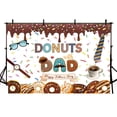 thumbnail image 3 of Happy Father's Day Backdrop Donuts with Decorations Banner Father's Day I Love Dad Best Dad Photography Background Happy Father's Day Party Decor Supplies, 3 of 5
