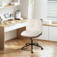thumbnail image 2 of Costway Armless Home Office Chair with Rocking Backrest Swivel & Height Adjustable Seat, 2 of 10