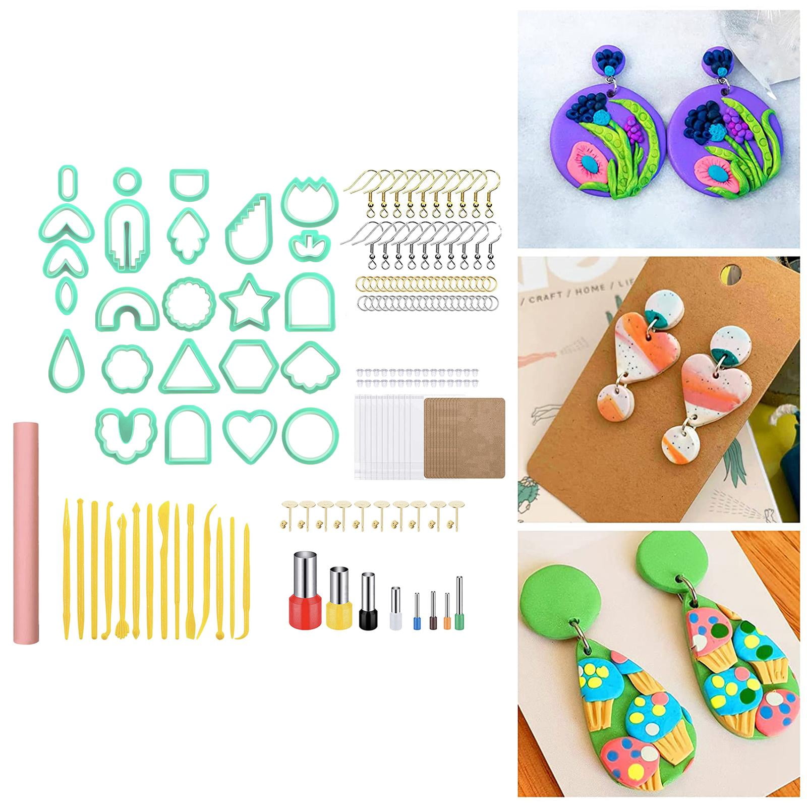 DIY Polymer Clay Earring Kit Comes With Clay 45 Color Recipes 110