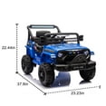 thumbnail image 5 of Ambifirner 12v Ride On Car For Kids,4-Wheel Electric Truck Car W/Parents Control,Power Display,Searchlight,Led Lights,Music&Bluetooth,Usb,Mp3&Microphone Ports, 5 of 11