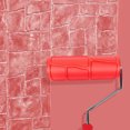 thumbnail image 4 of Hanroy 8" Rubber Paint Roller for Wall Painting & Decoration, Embossing Classic Brick Texture Pattern Roller for DIY Home Projects, 4 of 9