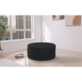 thumbnail image 2 of Meridian Furniture Aphia Table Ottomane/café en Tissu Bouclé Noir, 2 of 2