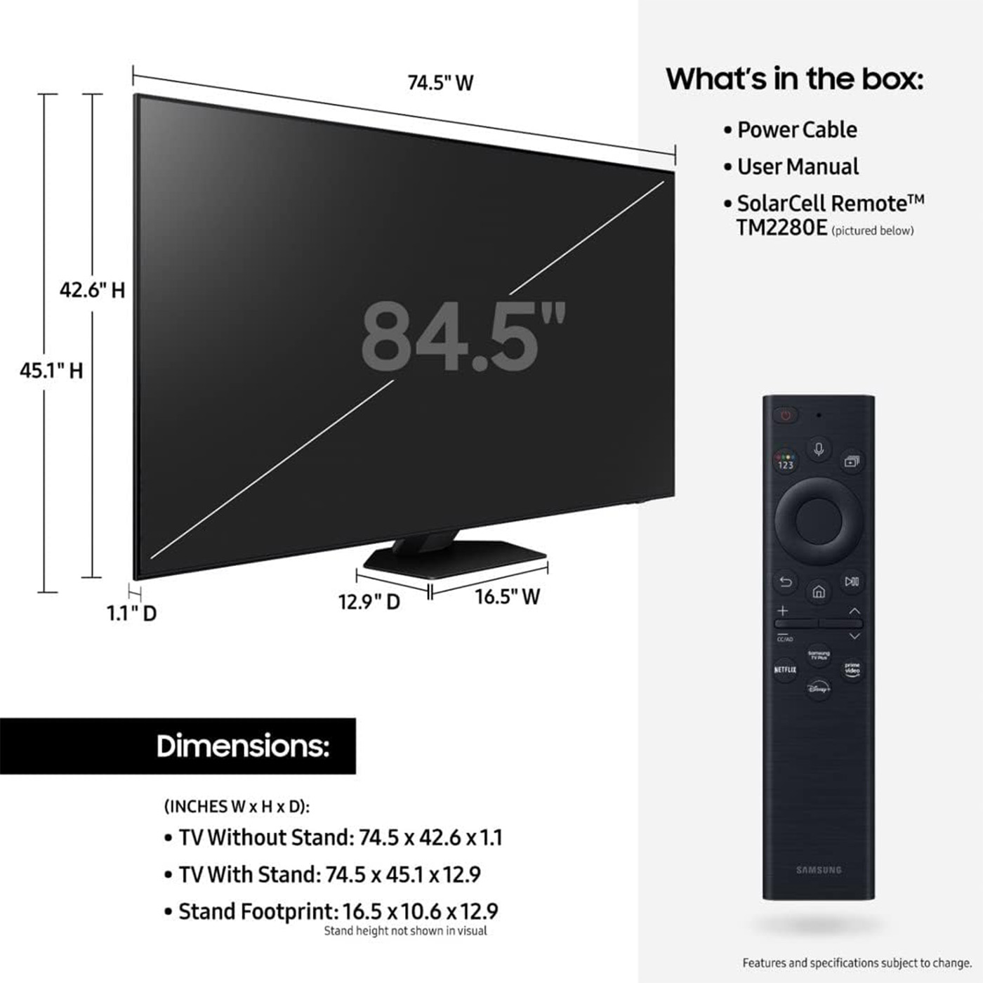 Restored SAMSUNG 85" Class QN85B Neo QLED 4K Smart TV QN85QN85BAFXZA 2022 (Refurbished)