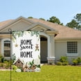 thumbnail image 2 of Jbralid Home Sweet Home Linen Garden Flag With Birdhouses And Flowers For Spring Summer Home Outdoor Garden Yard Door Decor 12x18 inch, 2 of 5
