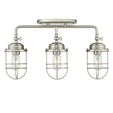 

Golden Lighting Seaport 3 Light Linear Semi-Flush - Track