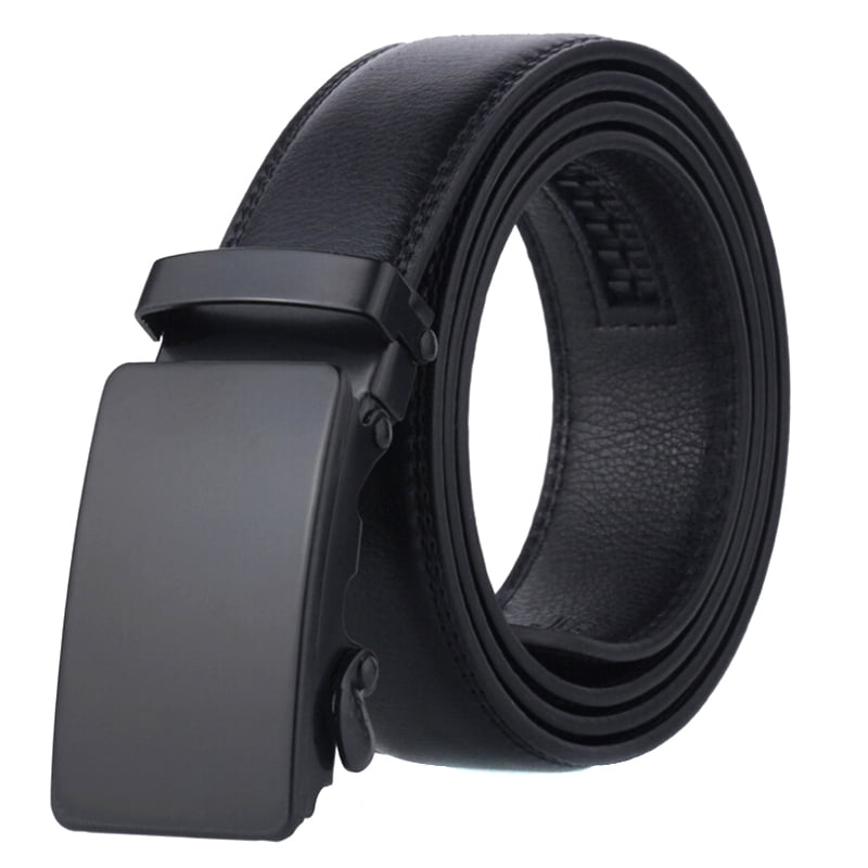 Men Elegant Casual Business Leather Belt Automatic Buckle Waistband Belt HOT W 