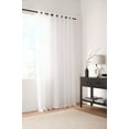 thumbnail image 1 of Bouclair Rideau Transparent Kacha Blanc 52x84 Po (132x213 cm), 1 of 10