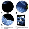 thumbnail image 3 of Designart "Morning Glory Garden Jewel in Blue and Black" Floral Canvas Wall Art - Traditional Blue Morning Glory Bedroom Canvas Wall Art, 3 of 6