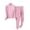 Pink, variant on Riecok Womens Thermal Sets Winter Long Sleeve Tops and Base Layer Bottom Set Solid Soft Cozy Sleepwear