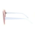 thumbnail image 3 of Retro Disco Funky Plastic Flat Top Racer Clear Lens Glasses Pink, 3 of 4