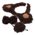 thumbnail image 4 of 1 juego de disfraz de oso para cosplay, diadema con orejas de animal, cola de oso, pajarita, accesorios para actuación, 4 of 7