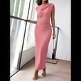 thumbnail image 2 of Vestido Ajustado Fruncido para Mujer Rosa L, 2 of 7