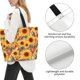 thumbnail image 3 of Disketp Diamond Bohemian Sunflower Bolsa Tote Estampada para Mujer, Bolso de Hombro y de Mano para Compras y Viajes, 3 of 8