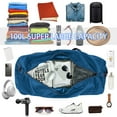 thumbnail image 4 of Extra Large Duffel Bag 32.5 inch 105L Lightweight Luggage for Travel Camping Storage-Blue, 4 of 7