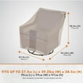 thumbnail image 2 of Modern Leisure Monterey Patio Swivel Lounge Chair Cover, 2-Pack, 37.5"L X 39.25"W X 38.5"H, Beige, 2 of 14