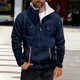 thumbnail image 1 of Ceisia Warm Windproof Men's Loose Fit Stand-Collar Fleece Jacket with Multi-Pockets Gift, 1 of 4