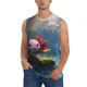 thumbnail image 1 of Fotbe Pond Cute Axolotl Men's Camiseta sin Mangas Estampada para Hombres, Playera Casual para Gimnasio, Entrenamiento, Playa-XX-Large, 1 of 7