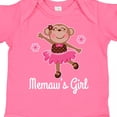 thumbnail image 4 of Inktastic Memaw Girl Ballerina Monkey Girls Baby Bodysuit, 4 of 5