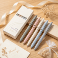 thumbnail image 3 of Rollerball Gel Pens 5Pcs Multicolor Quick-Drying Ink with Refill, Press Type Carbon Pens for Office Writing, 3 of 5
