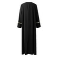 thumbnail image 5 of 2025 Robes Maxi Décontractées Unies à Manches Bouffantes pour Femmes Col Rond Robe Maxi en Tricot Robe d'Été pour Femmes Robe d'Été Ligne A Robe en Tricot Femmes, 5 of 5