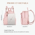 thumbnail image 4 of Mochila ECOSUSI Mini Leather para mujer Rosa, 4 of 6