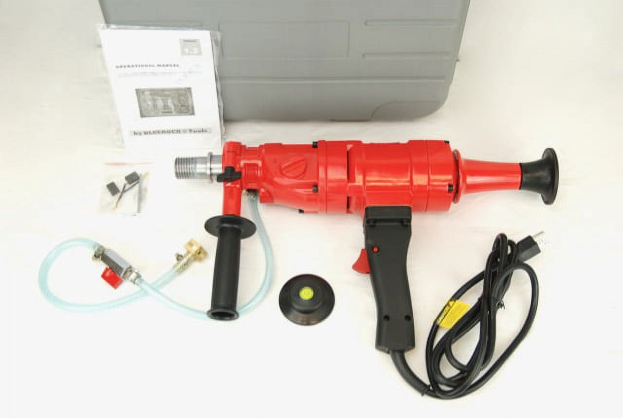 BLUEROCK ® Model 4Z1 2-SPEED CONCRETE CORING DRILL Wet/Dry Handheld Portable Core Bore & Case