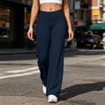thumbnail image 4 of Annhoo Yoga Pants Women Stretchy High Waist Comfy Solid Color Loose Pants Comfy Soft Casual Workout Gym Trousers, 4 of 8