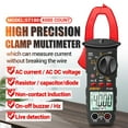 thumbnail image 5 of TKDMR Advanced clamp Multimeter Voltage Tester 4000 Counts with Ohm Volt Amp and Diode Voltage Meter, Electrical Tester Volt Ohm Amp Meter, 1Pack, 5 of 9