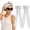 Set of 2 Grey, variant on Heatless Curling Headband Active Wave Styling Wrap,Heatless curl headband made of soft elastic fabric ribbon for overnight sleeping and daily workouts