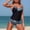 #436-Black, variant on Haivin Women's Beach Tankini, Lightweight and Stylish with Vibrant Digital Print, Two Piece Swimsuit for Beach, Pool and Vacation