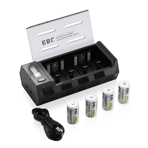 AA/AAA AC/DC 12v Charger with 8 of 4AA & 4 AAA Hitech USA batteries.70%OFF